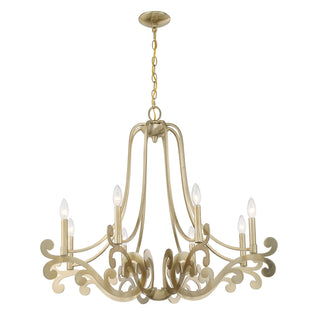 Lombard 8-Light Chandelier in Noble Brass