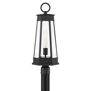 Payne 1-Light Outdoor Post Lantern in Matte Black