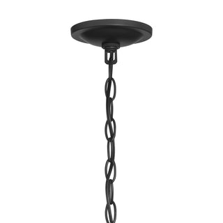 6-Light Chandelier in Matte Black