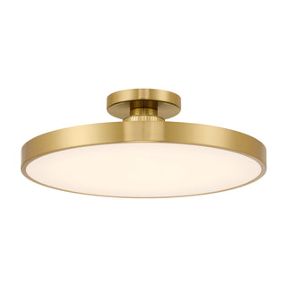 Thayer 1-Light LED Ceiling Light in Warm Brass