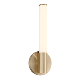 Connor 14" Mini Tube LED Cylinder Vanity Light in Brass