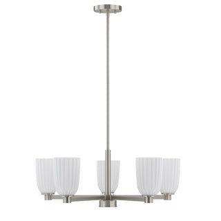 Baldwin 5-Light Chandelier in Satin Nickel