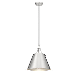 Willis 1-Light Pendant in Polished Nickel