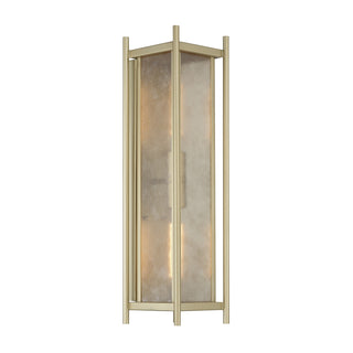 Jacobs 2-Light Outdoor Wall Lantern in Serene Brass
