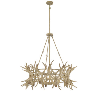 Daniels 8-Light Chandelier in Natural Antler