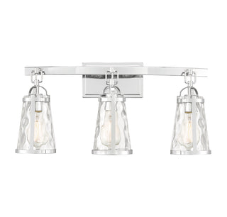 Albany 3-Light Bathroom Vanity Light in Polished Chrome
