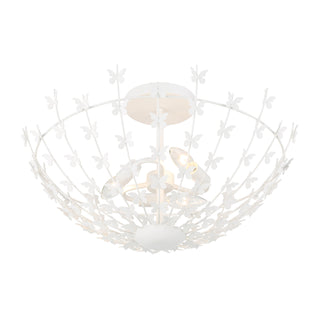 Birch 3-Light Ceiling Light in Bisque White