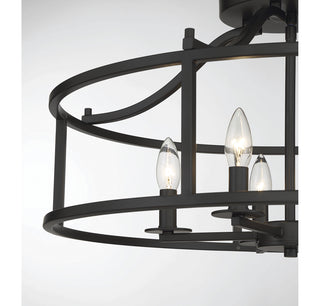 Stockton 5-Light Ceiling Light in Matte Black