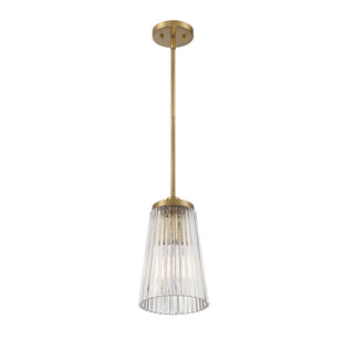 Chantilly 1-Light Pendant in Warm Brass