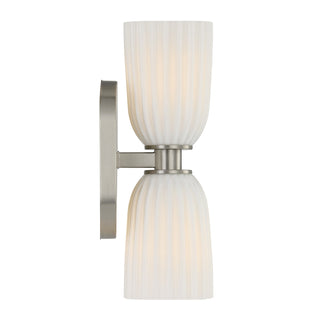 Baldwin 2-Light Wall Wall Sconce in Satin Nickel