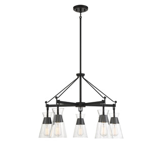 Lakewood 5-Light Chandelier in Matte Black