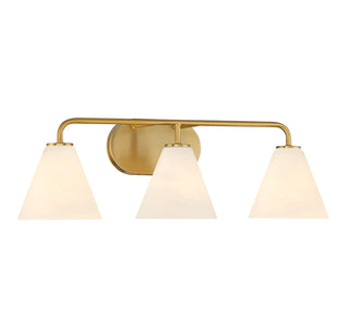 Blair 3-Light Bathroom Vanity Light in Warm Brass
