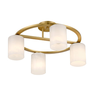 Herron 4-Light Ceiling Light in Warm Brass