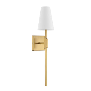1-Light Wall Sconce in Natural Brass