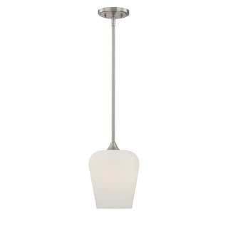 Octave 1-Light Pendant in Satin Nickel