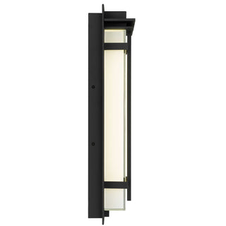 Frank 18 Inch Outdoor Wall Sconce in Sand Black Finish