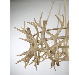 Daniels 8-Light Chandelier in Natural Antler