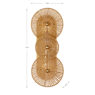 Abbott 2-Light Wall Sconce in Distressed Gold by Breegan Jane