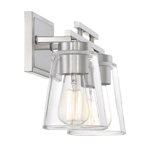 Calhoun 2-Light Bathroom Vanity Light in Satin Nickel