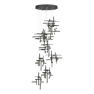 Tura 9-Light Frosted Glass Pendant