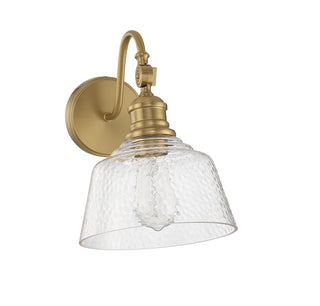 1-Light Wall Sconce in Natural Brass