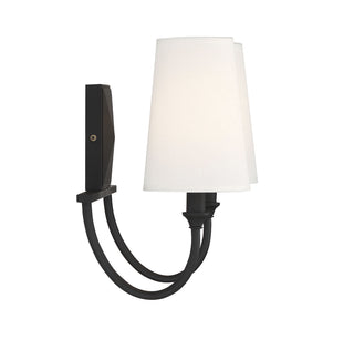 Cameron 2-Light Bathroom Vanity Light in Matte Black