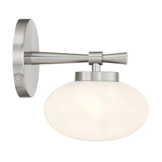 Barrow 1-Light Wall Sconce in Satin Nickel