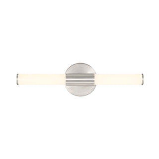 Connor 18" Mini Tube LED Cylinder Vanity Light in Satin Nickel