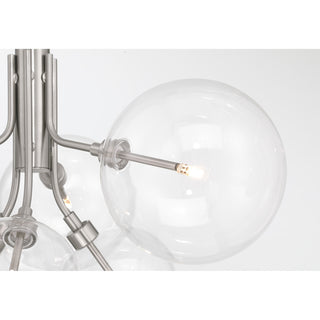 6-Light Chandelier in Brushed Nickel