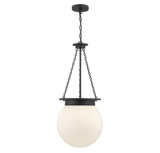 Manor 3-Light Pendant in Matte Black