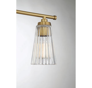 Chantilly 3-Light Bathroom Vanity Light in Warm Brass
