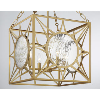 Balfour 4-Light Pendant in Warm Brass