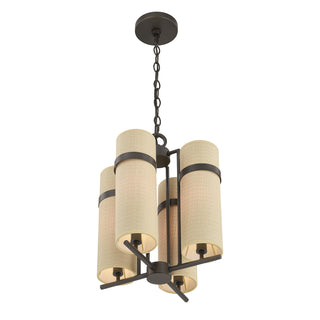Weston 4-Light Chandelier in Mediterranean Bronze by Dann Foley