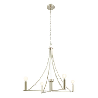 4-Light Chandelier in Brushed Nickel
