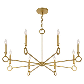 Noah 8-Light Chandelier in Gold Armory by Breegan Jane
