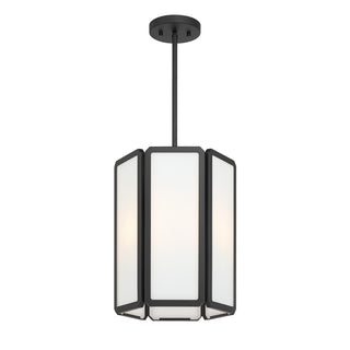 Leeds 3-Light Pendant in Matte Black