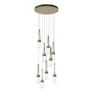 Link 9-Light Clear Glass Pendant