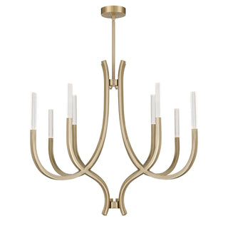 Bradford 8-Light Chandelier in Noble Brass