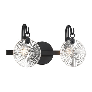 Addison 2-Light Bathroom Vanity Light in Matte Black