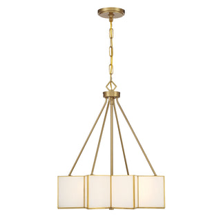 Reiling 3-Light Pendant in Warm Brass