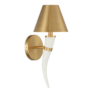 Hearne 1-Light Wall Sconce in Warm Brass by Dann Foley