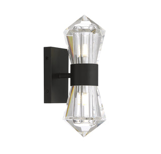 Dryden 2-Light LED Wall Sconce in Matte Black