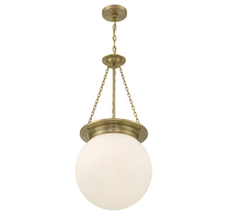 Manor 3-Light Pendant in Warm Brass