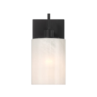 1-Light Wall Sconce in Matte Black
