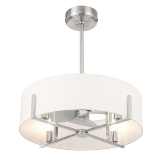 Mansell 4-Light Fan D'Lier in Satin Nickel