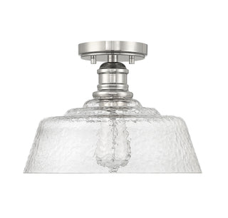 1-Light Ceiling Light in Polished Nickel