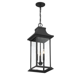 Hancock 3-Light Outdoor Hanging Lantern in Matte Black