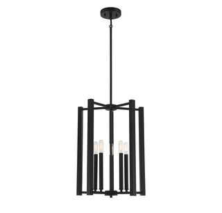 Benson 5-Light Pendant in Matte Black
