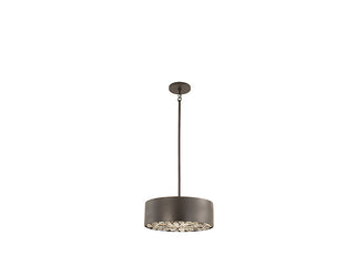 Azores 4-Light Convertible Semi-Flush or Pendant in Black Cashmere