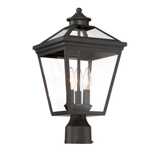 Ellijay 3-Light Outdoor Post Lantern in English Bronze